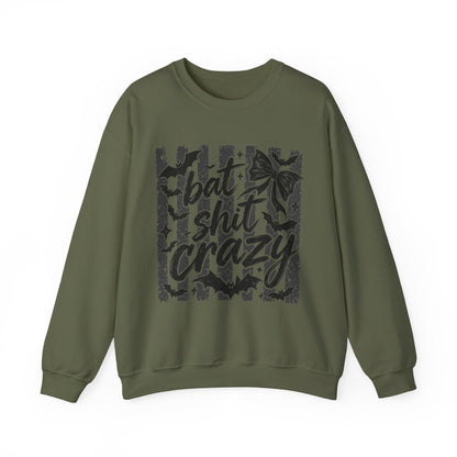 Bat shit crazy Unisex Heavy Blend™ Crewneck Sweatshirt