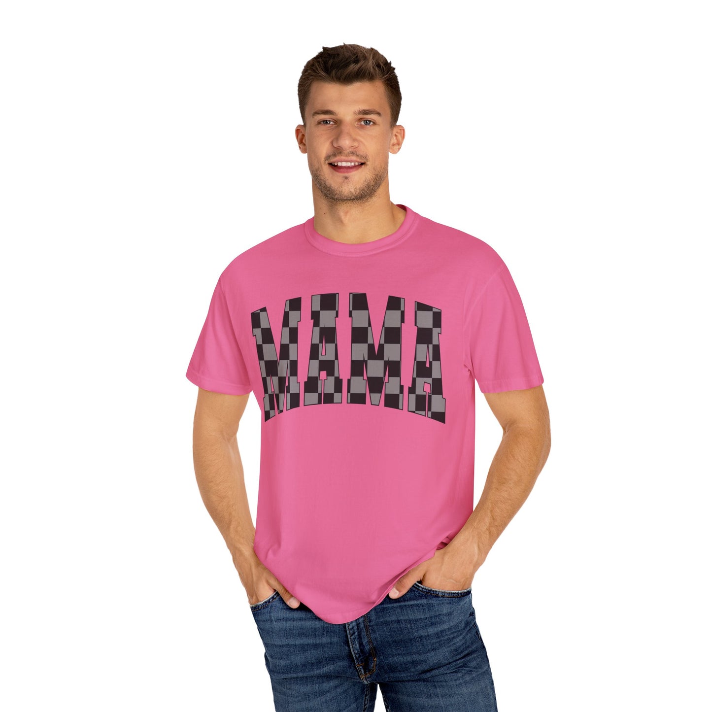 checkered mama Unisex Garment-Dyed T-shirt