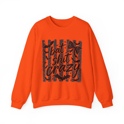 Bat shit crazy Unisex Heavy Blend™ Crewneck Sweatshirt