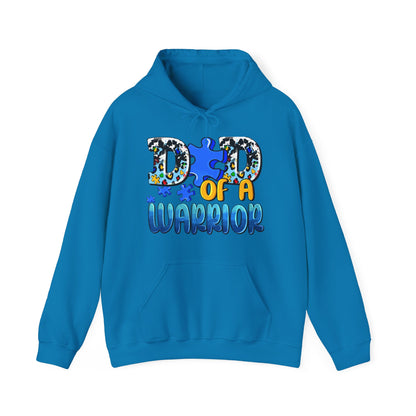 dad of a warrior Unisex Heavy Blend™ Hooded Sweatshirt