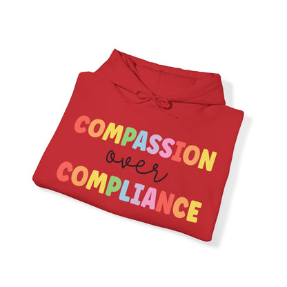 compassion over compliance Unisex Heavy Blend™ Hooded Sweatshirt