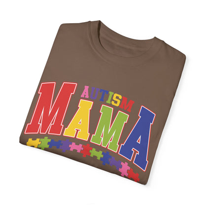 proudly autism mama Unisex Garment-Dyed T-shirt