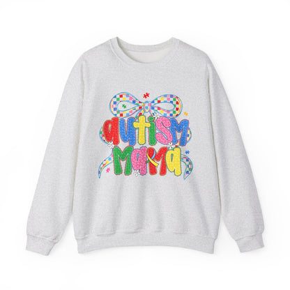 Colorful "Autism Mama" Ribbon Support Pullover