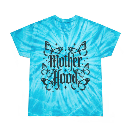 Motherhood Tie-Dye Tee — Butterfly Cyclone Graphic