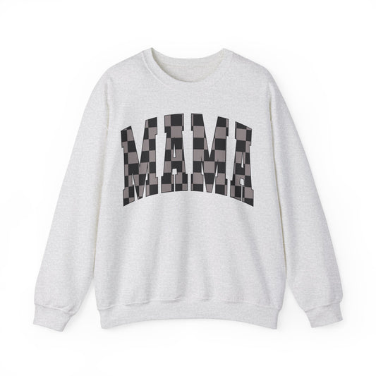 checkered mama Unisex Heavy Blend™ Crewneck Sweatshirt