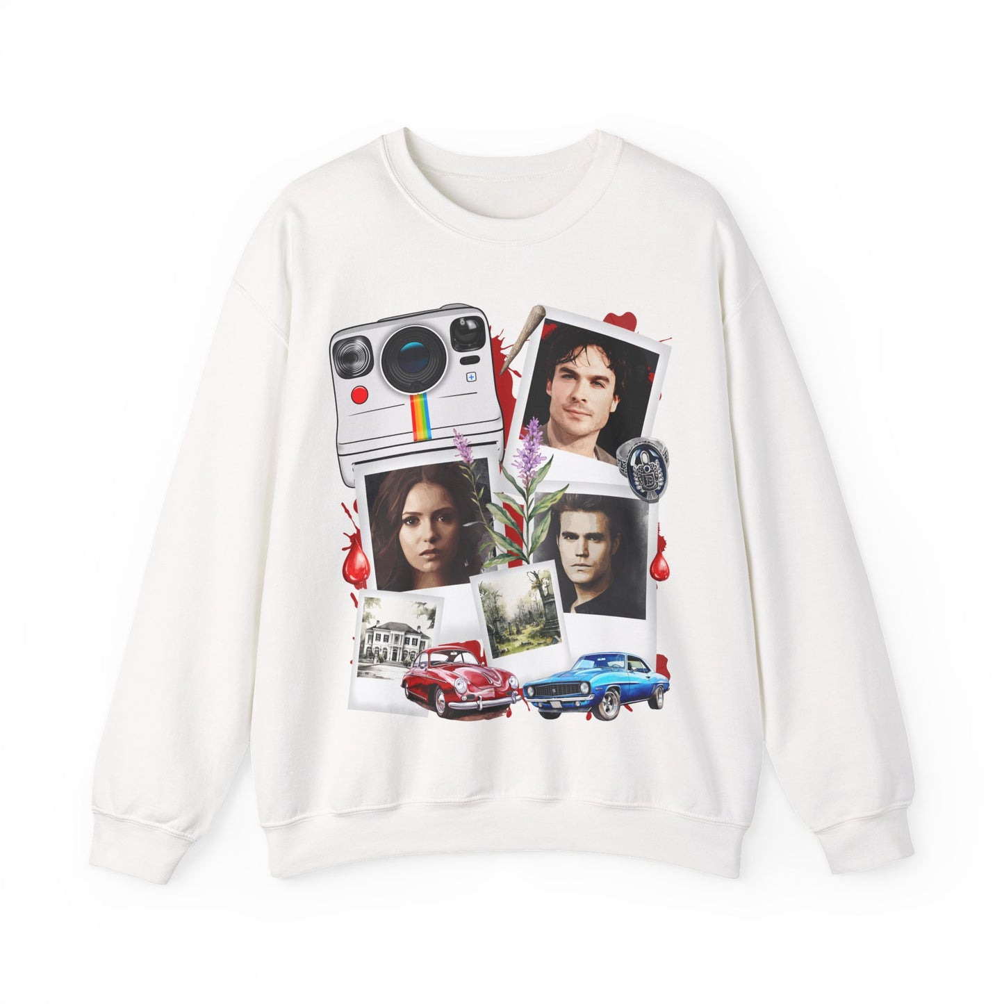 Vampire diaries  Collage Crewneck Sweatshirt