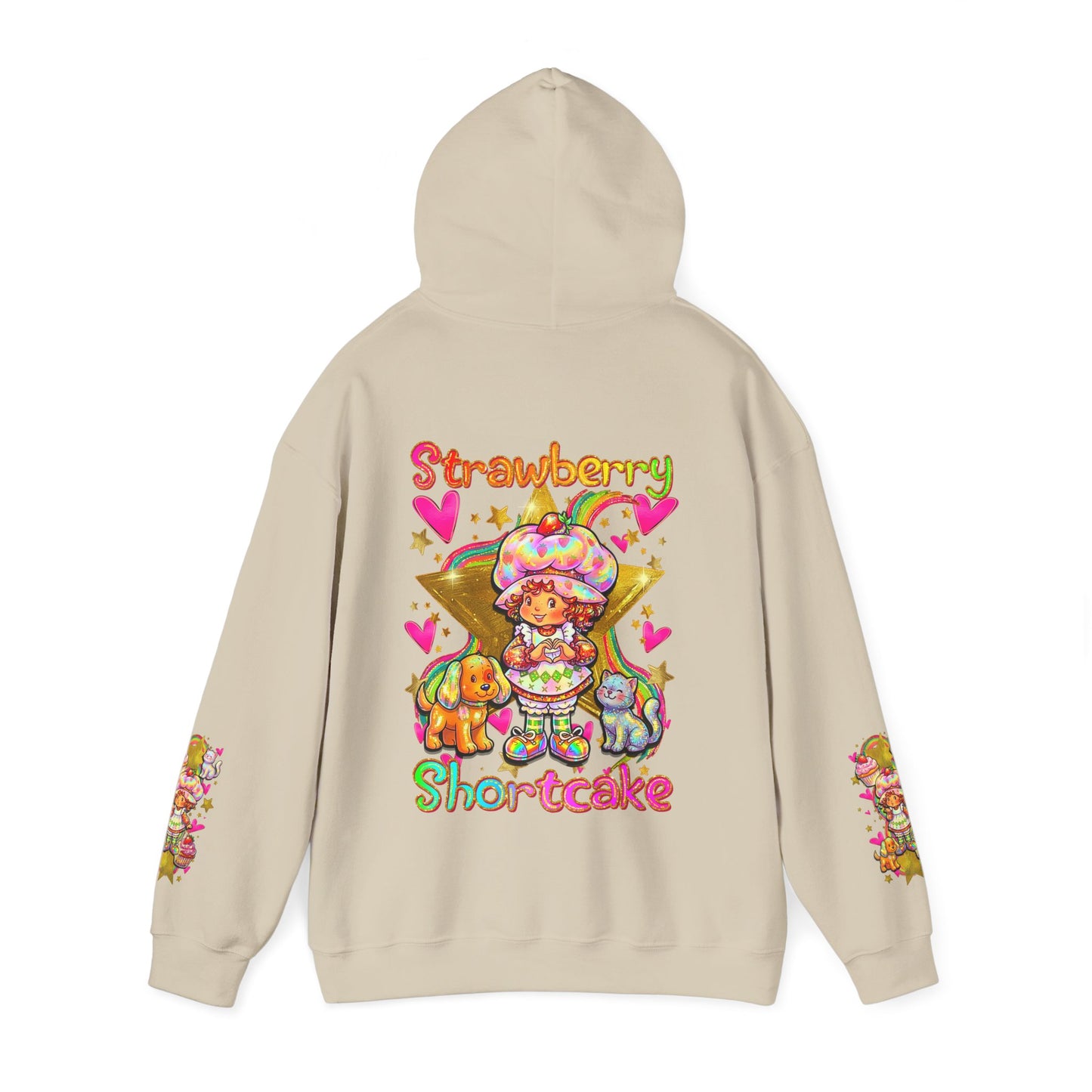 Strawberry Shortcake Hoodie — Cute Retro Cartoon Hooded Sweatshirt