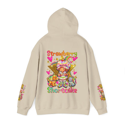 Strawberry Shortcake Hoodie — Cute Retro Cartoon Hooded Sweatshirt