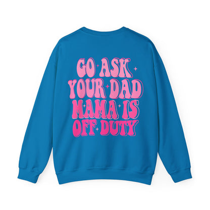 off duty mama Unisex Heavy Blend™ Crewneck Sweatshirt