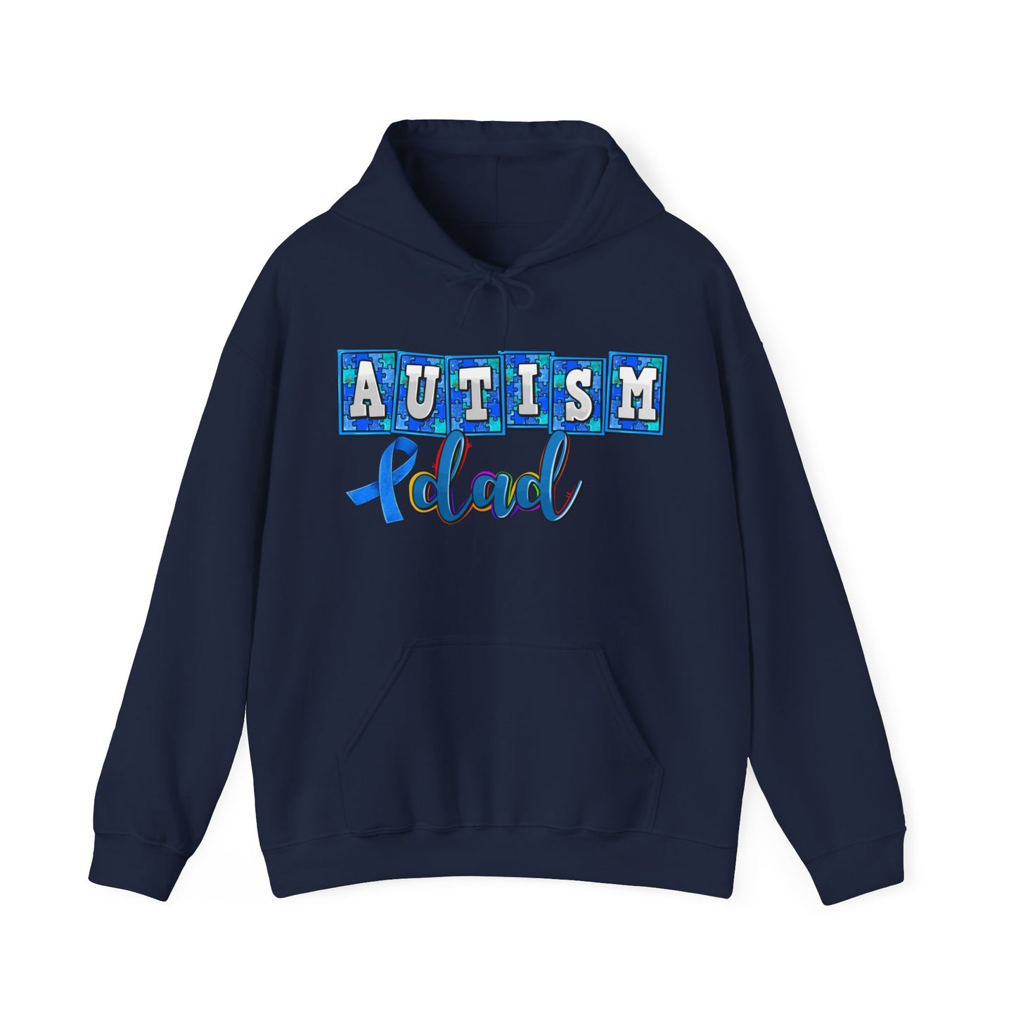 autism dad Unisex Heavy Blend™ Hooded Sweatshirt