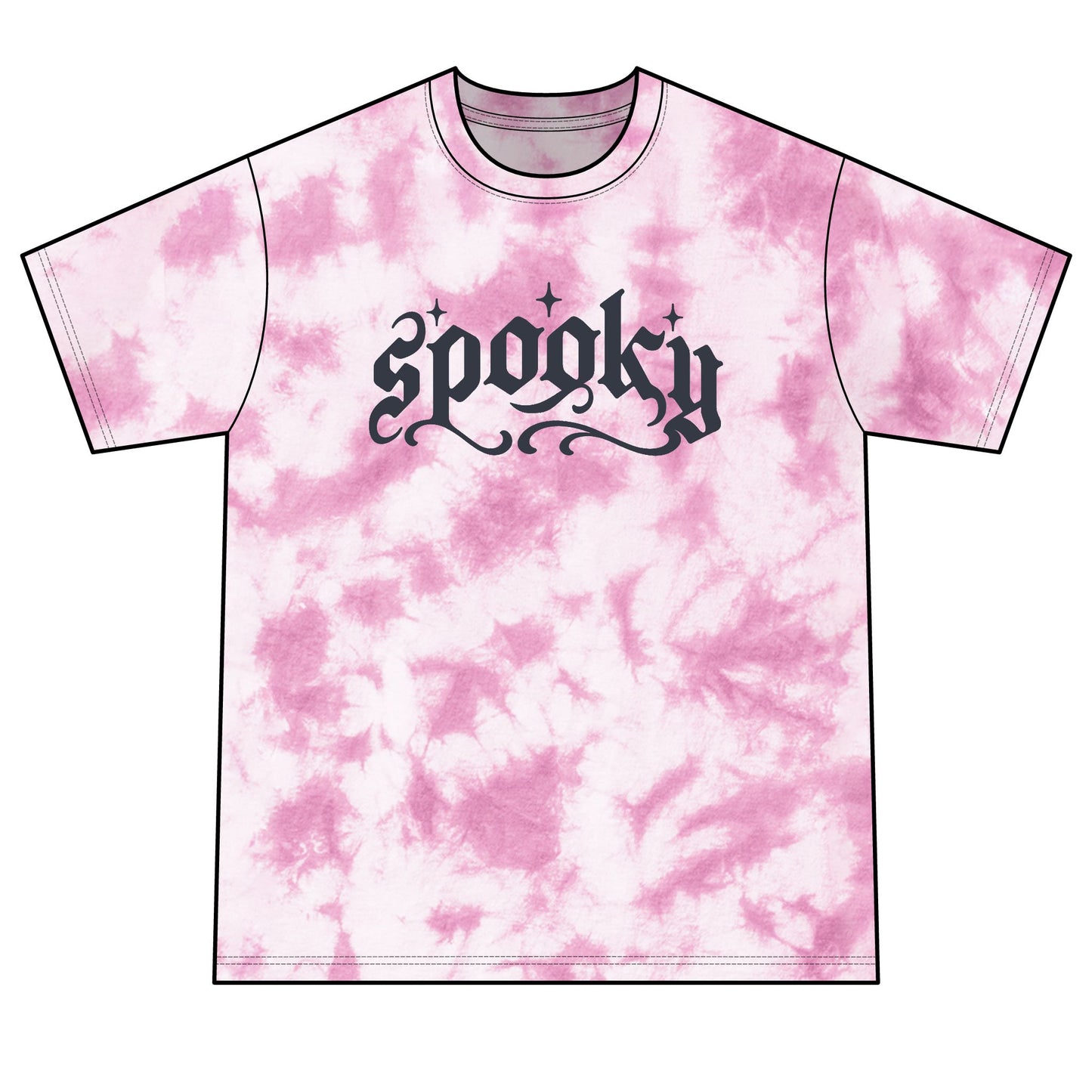 Spooky Unisex Crystal Tie-Dye Tee