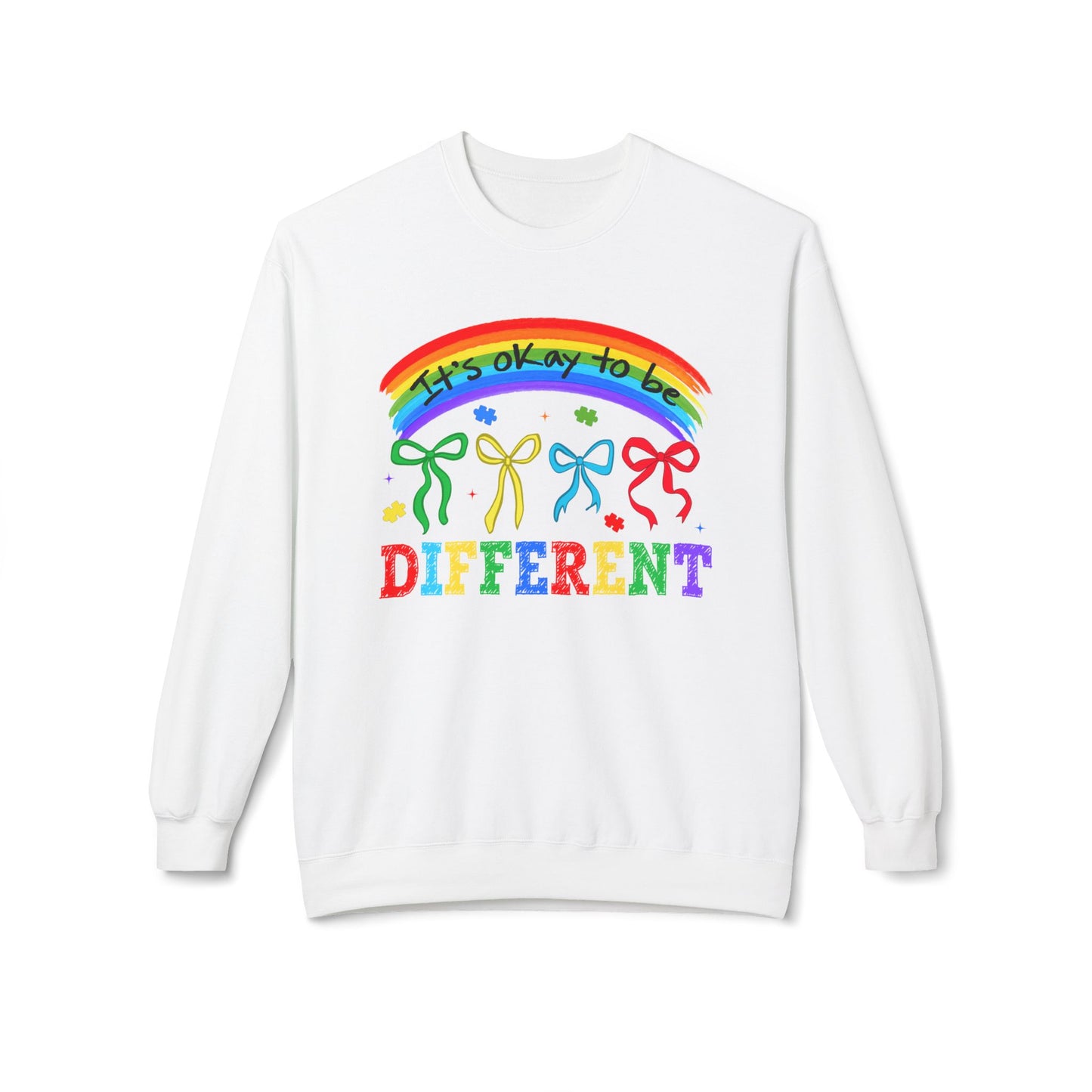 It’s OK to Be Different Rainbow Crewneck sweatshirt