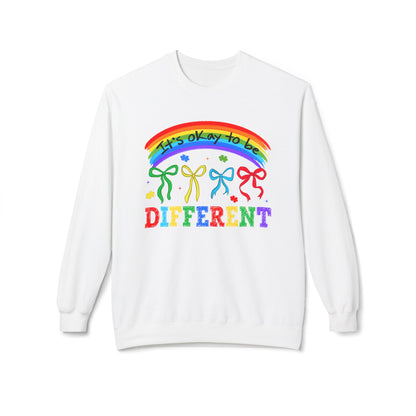 It’s OK to Be Different Rainbow Crewneck sweatshirt