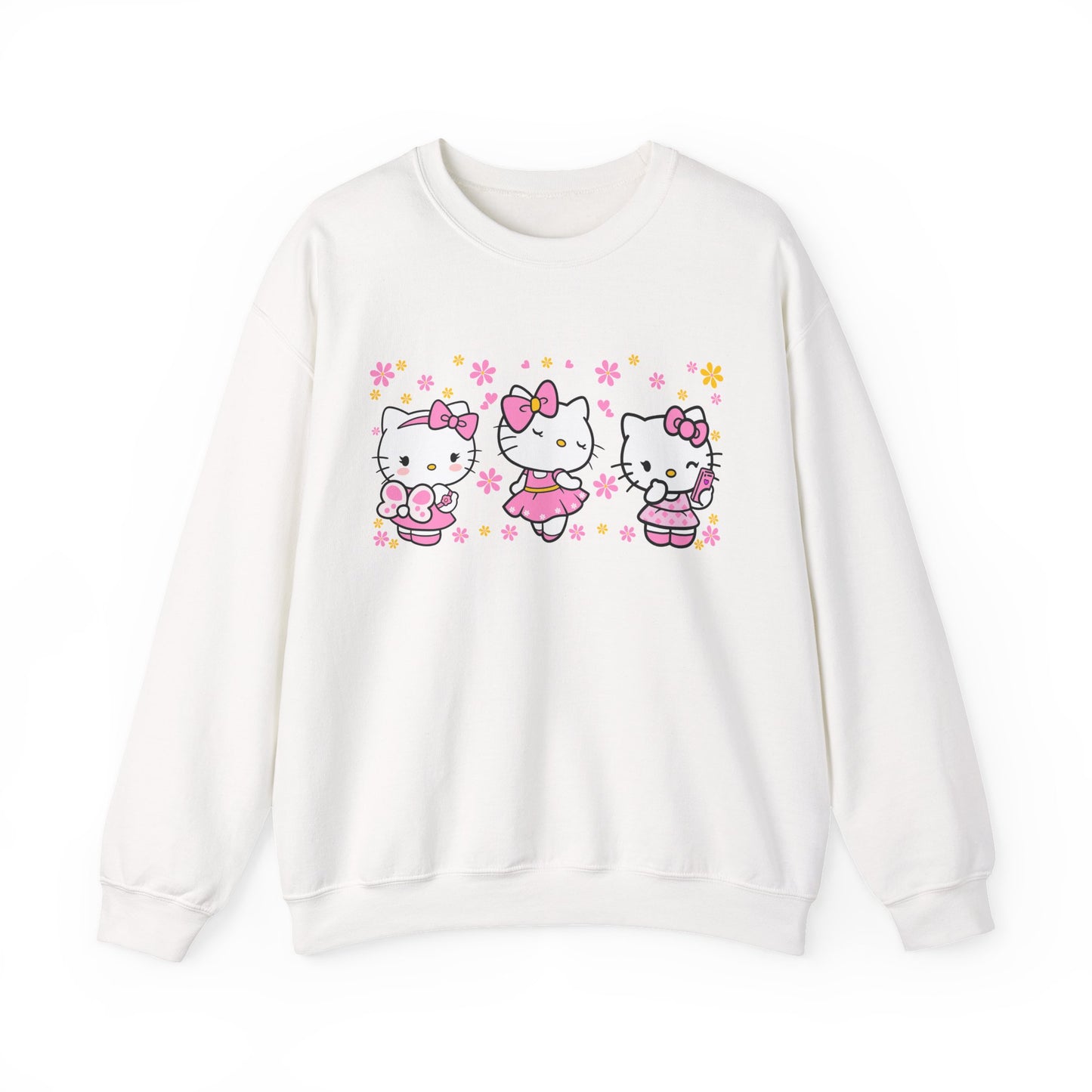 Hello Kitty Trio Pink Ballerina Crewneck Sweatshirt