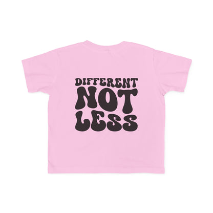 different not less Toddler's Fine Jersey Tee