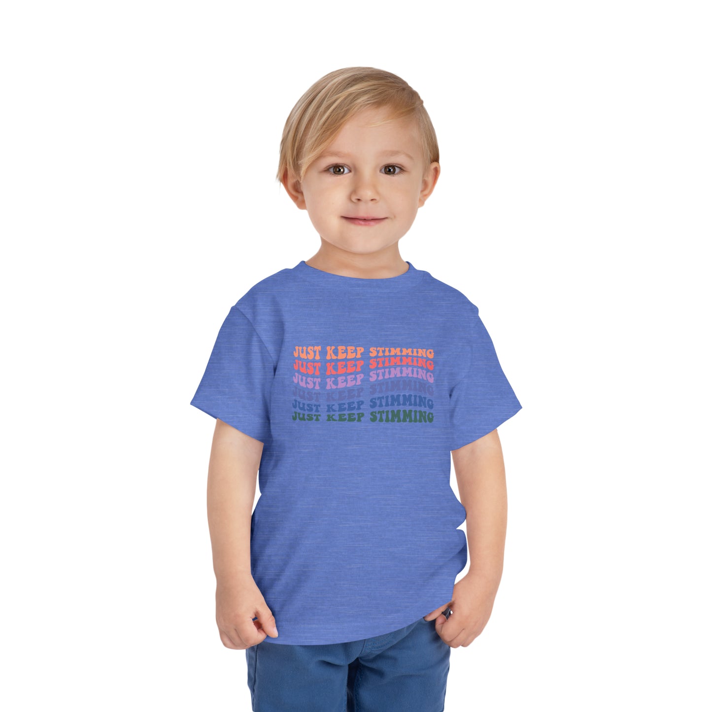 just keep stimming Toddler Short Sleeve Tee