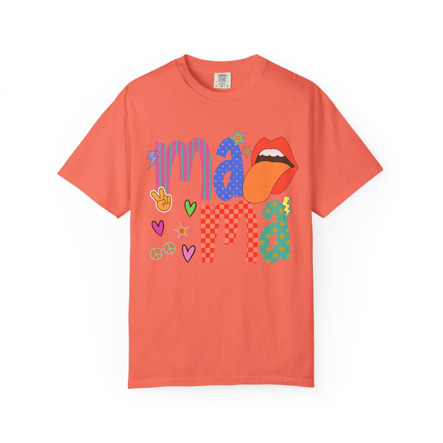 Mama Graphic T-Shirt — Colorful Retro Pop Art Design