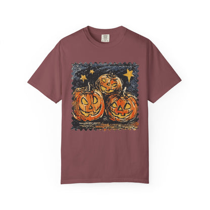 Midnight pumpkins Unisex Garment-Dyed T-shirt