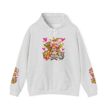 Strawberry Shortcake Hoodie — Cute Retro Cartoon Hooded Sweatshirt