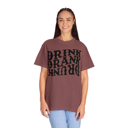 Drunk Unisex Garment-Dyed T-shirt