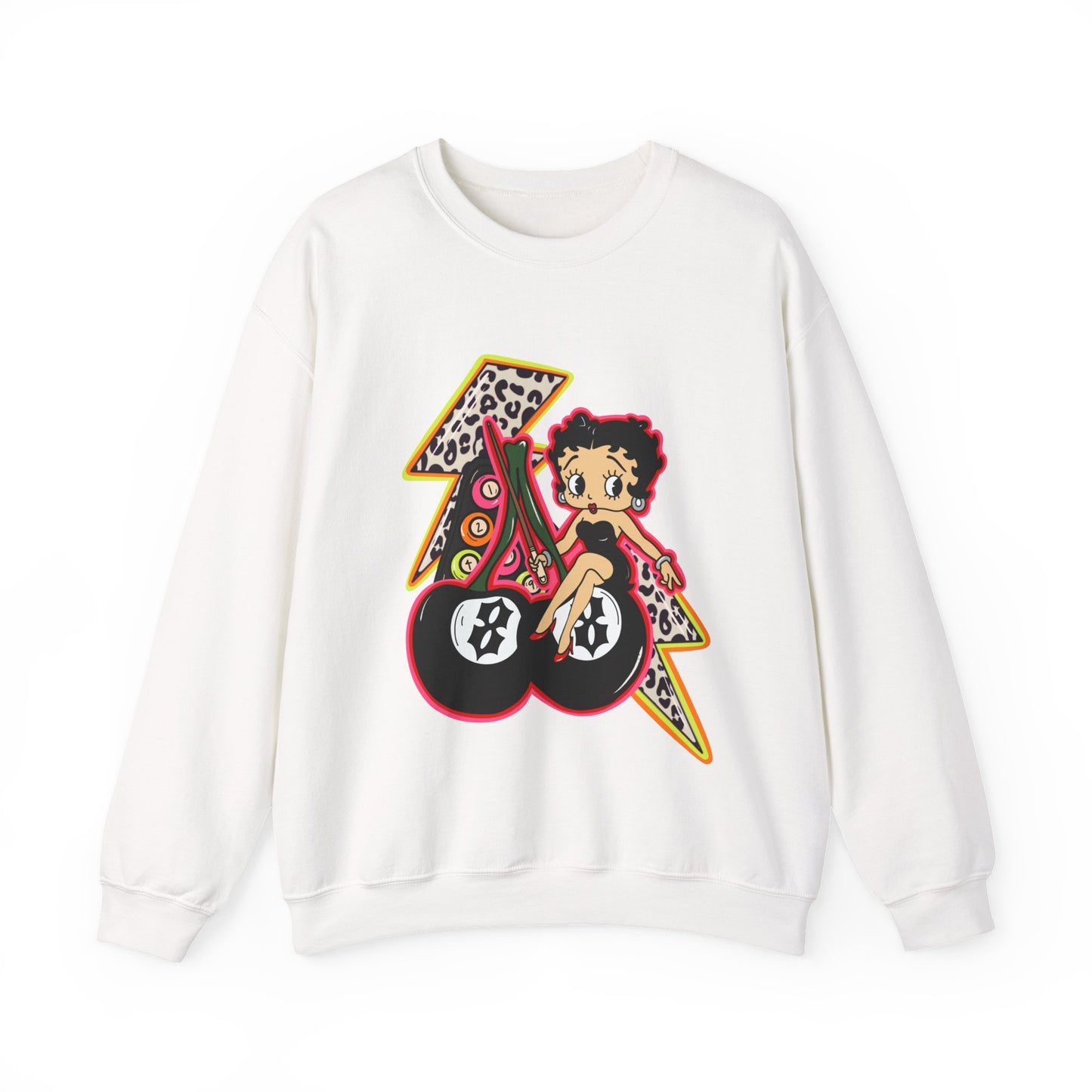 Betty Boop Retro Lightning Crewneck Sweatshirt