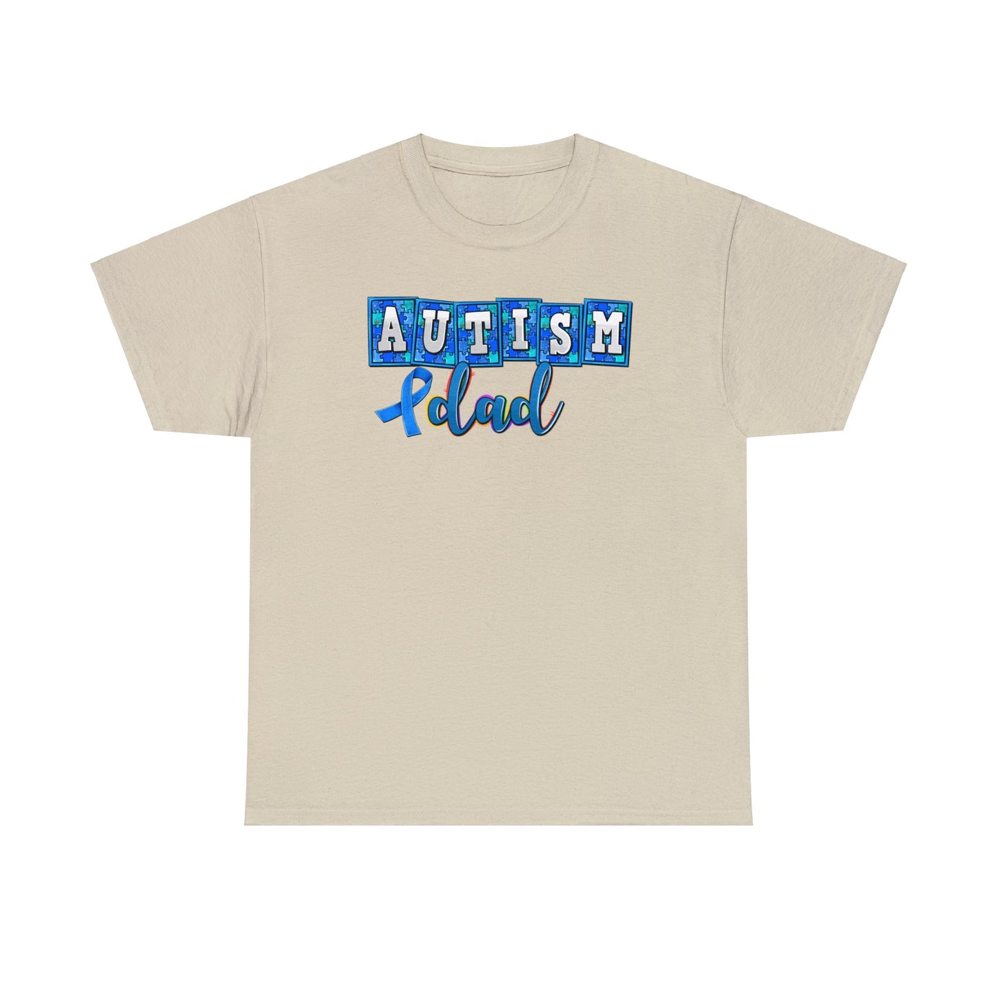 autism dad Unisex Heavy Cotton Tee