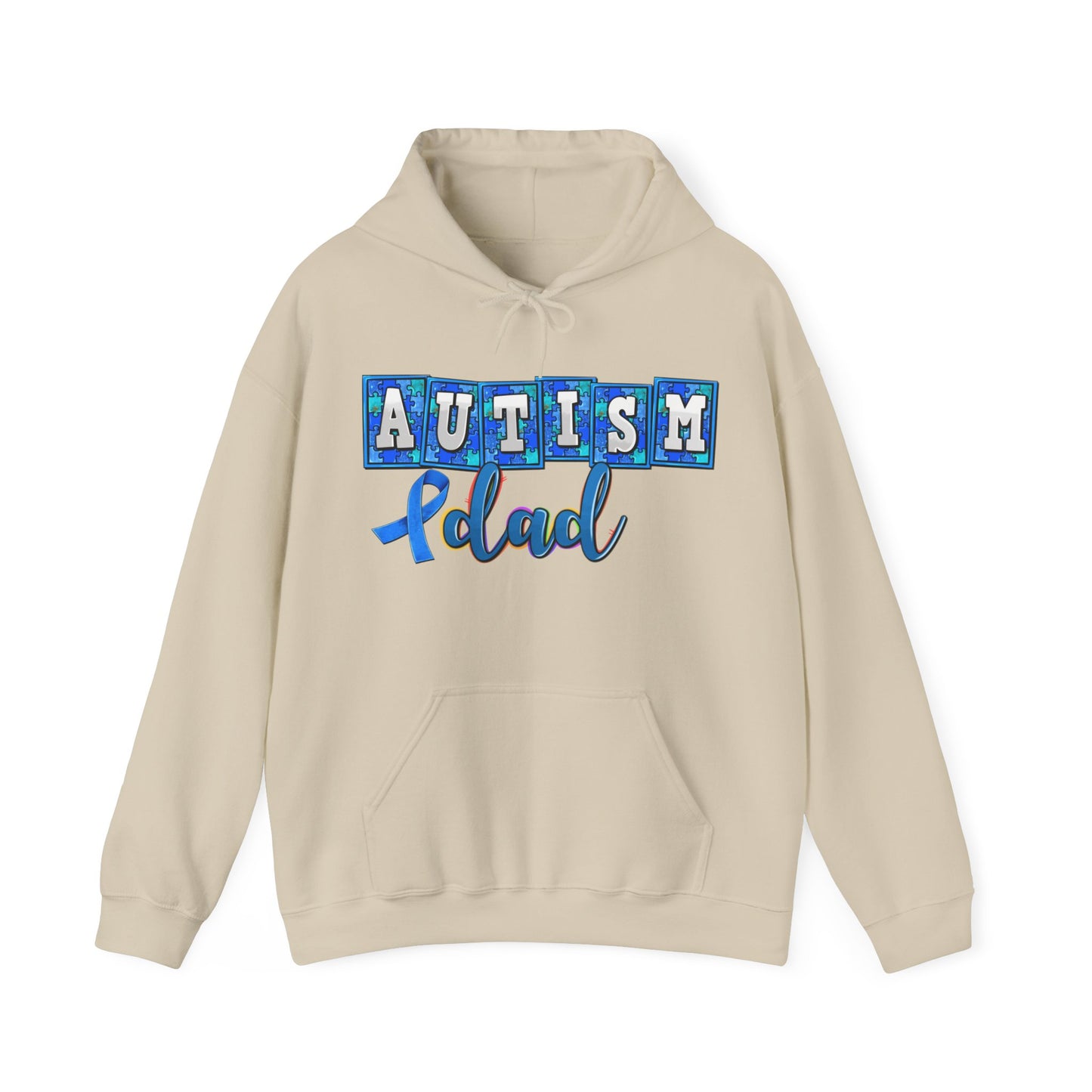 autism dad Unisex Heavy Blend™ Hooded Sweatshirt