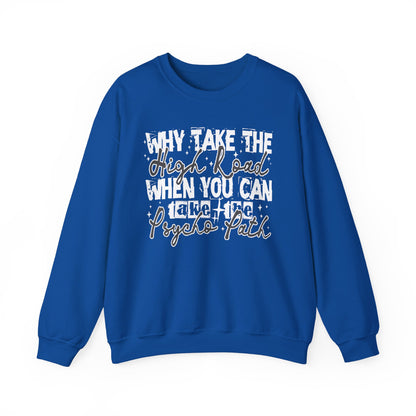 Psycho-Vibe Crewneck Sweatshirt | Fun Unisex Gift, Cozy Casual Wear, Trendy Street Style, Everyday Relaxation