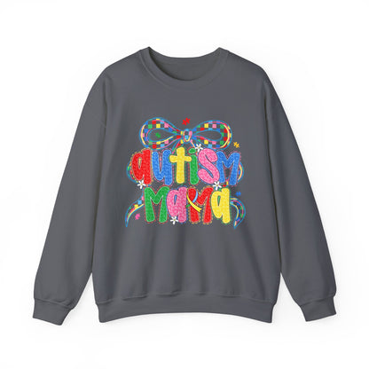 Colorful "Autism Mama" Ribbon Support Pullover