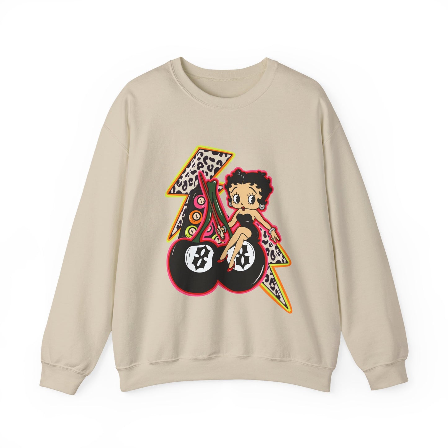 Betty Boop Retro Lightning Crewneck Sweatshirt