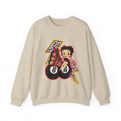 Betty Boop Retro Lightning Crewneck Sweatshirt