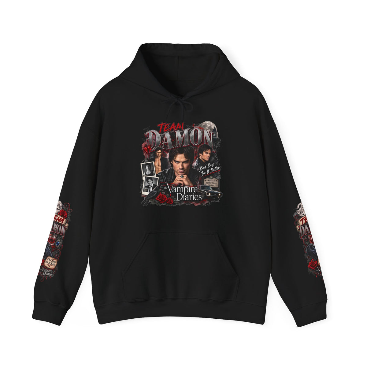 Team Damon Unisex Heavy Blend™ Hooded Sweatshirt