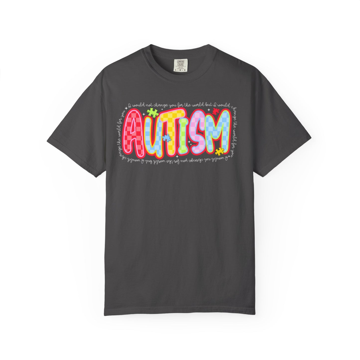 T-Shirt — Colorful 'Autism' Pride Graphic Tee