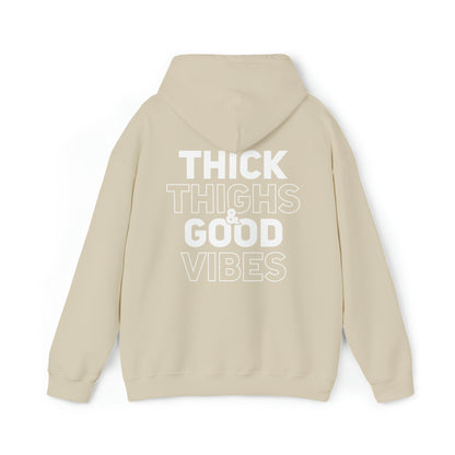 Thick thighs good vibes Unisex Heavy Blend™ Hooded Sweatshirt