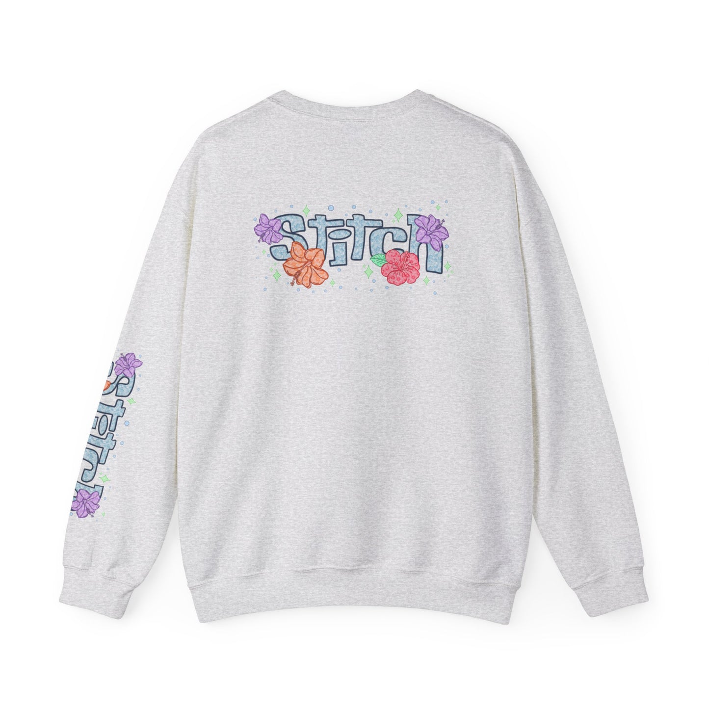 Lace floral stitch Crewneck Sweatshirt