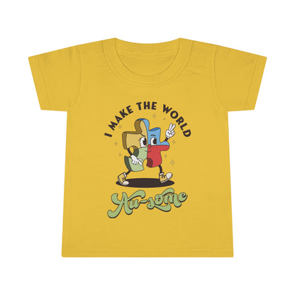 Make the world ausome Toddler T-shirt