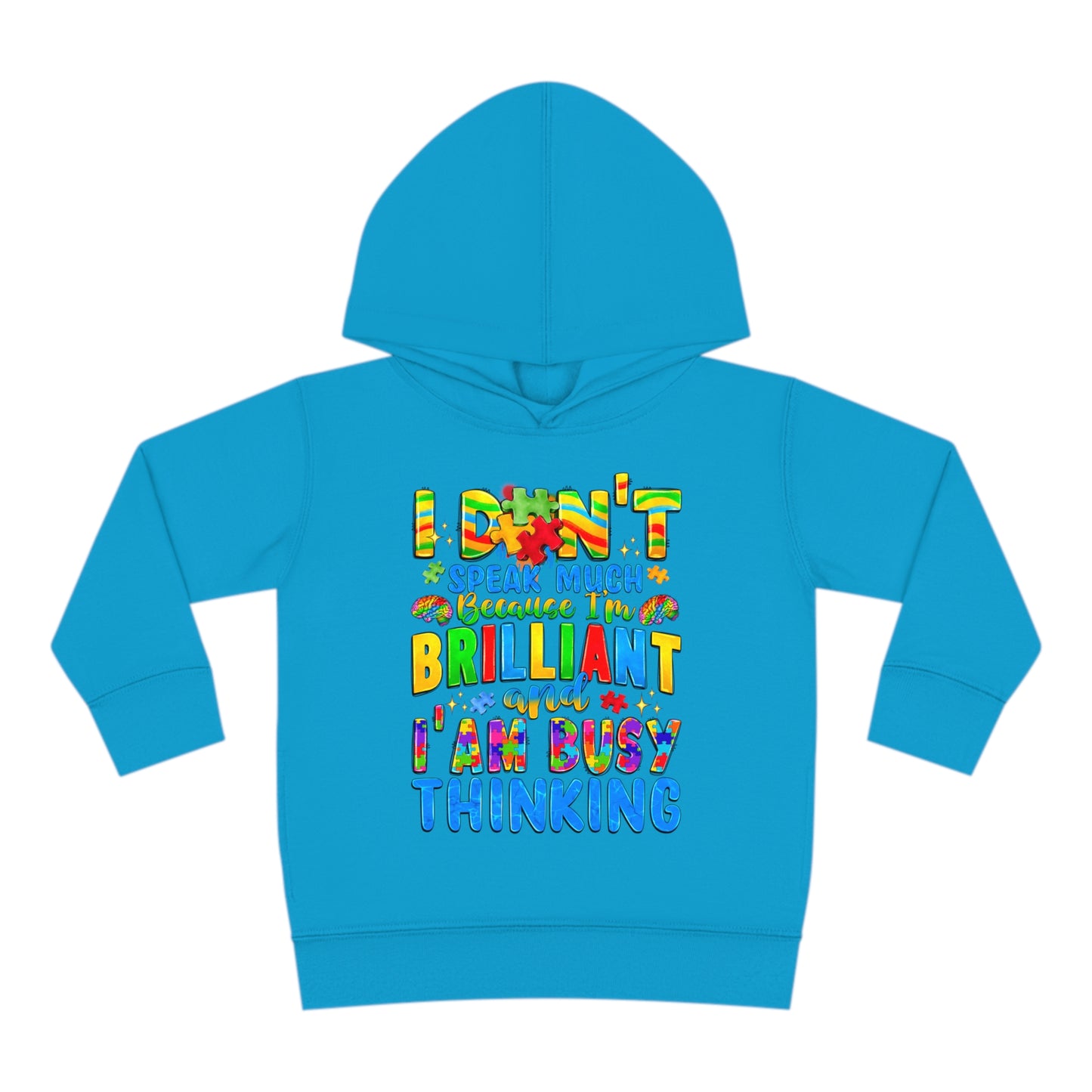 Autistic and Brilliant Toddler Pullover Fleece Hoodie