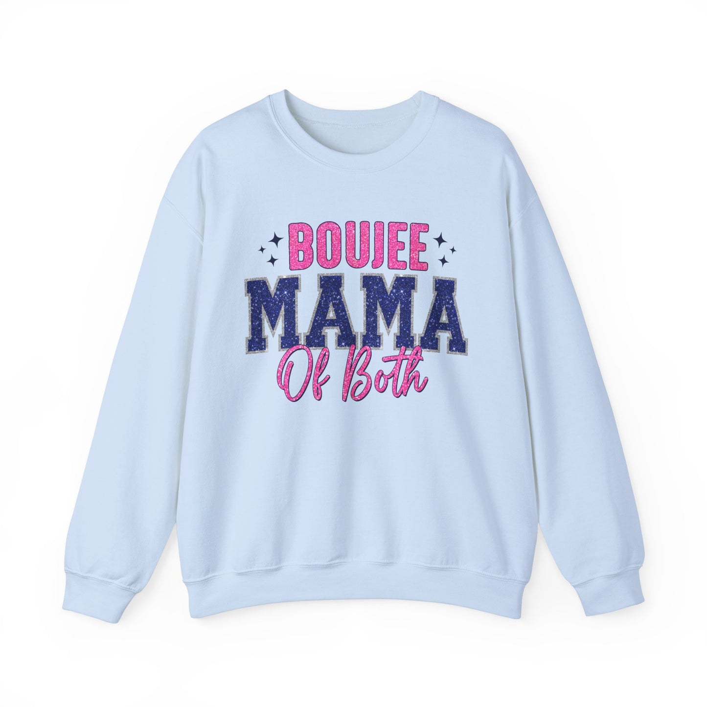 boujee mama of both Unisex Heavy Blend™ Crewneck Sweatshirt