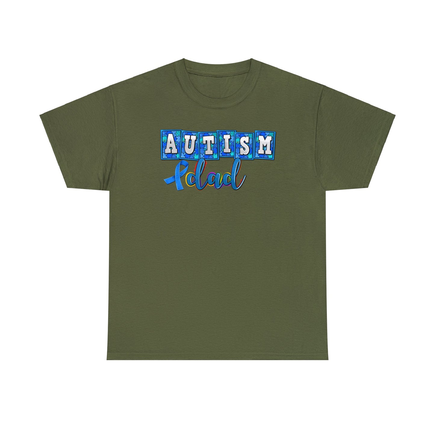 autism dad Unisex Heavy Cotton Tee