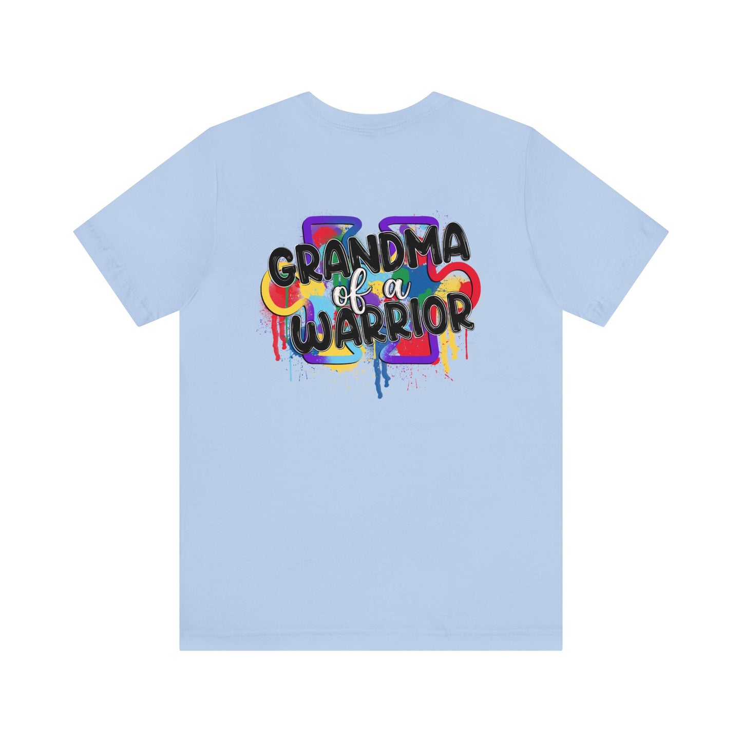 grandma of a warrior Unisex Jersey Short Sleeve Tee