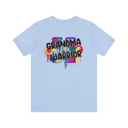 grandma of a warrior Unisex Jersey Short Sleeve Tee