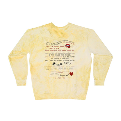Delena toxic love club Tie-Dye Crewneck Sweatshirt