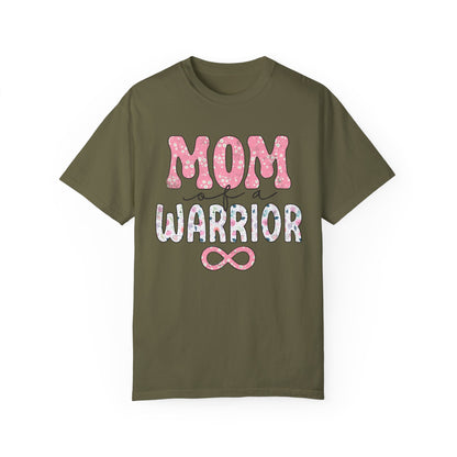 mom of a warrior Unisex Garment-Dyed T-shirt