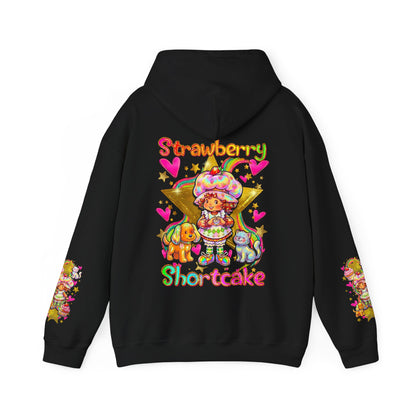 Strawberry Shortcake Hoodie — Cute Retro Cartoon Hooded Sweatshirt