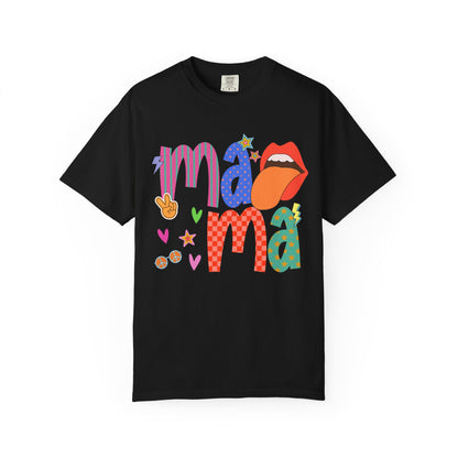 Mama Graphic T-Shirt — Colorful Retro Pop Art Design