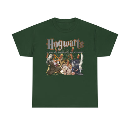 Hogwarts-Themed Unisex Cotton Tee