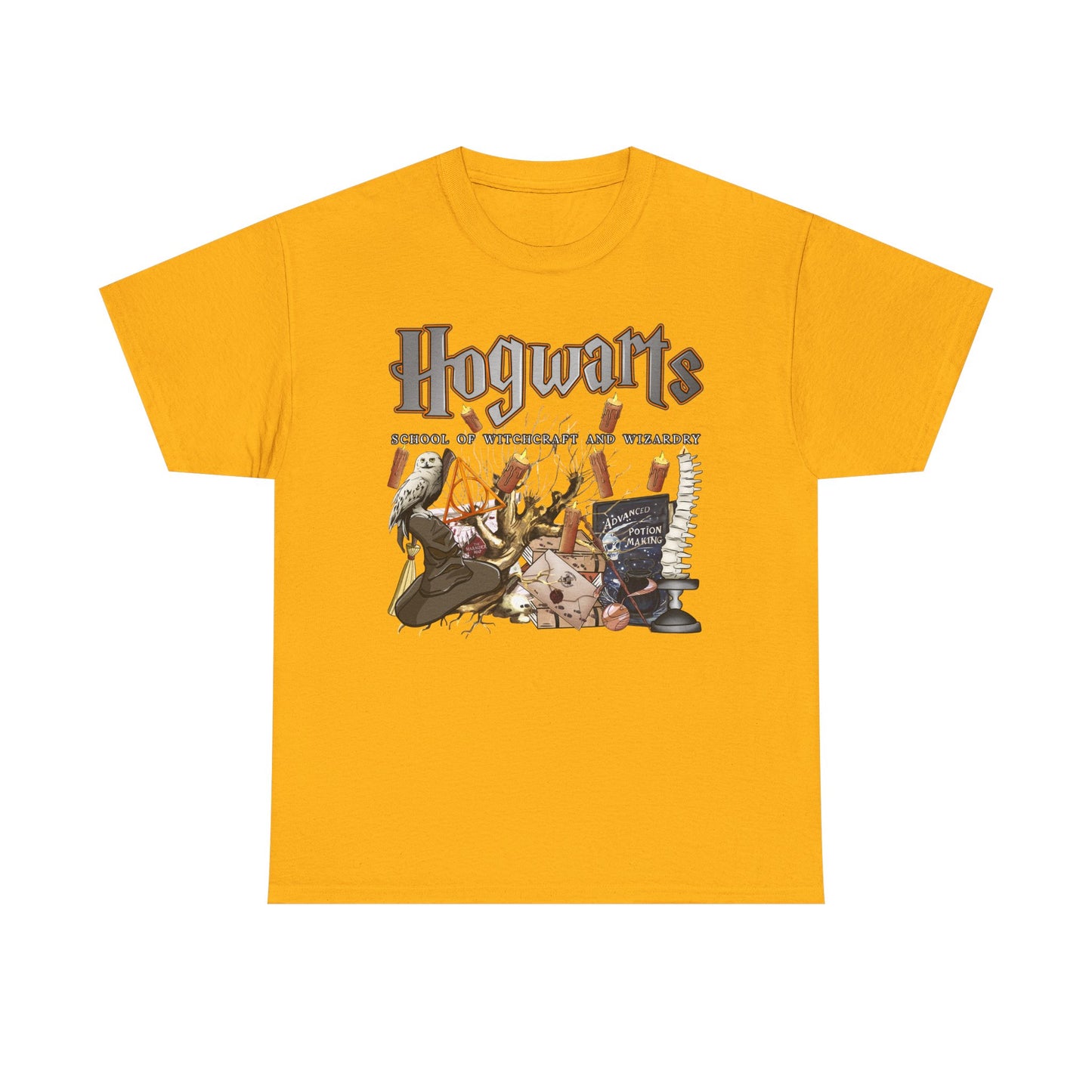 Hogwarts-Themed Unisex Cotton Tee