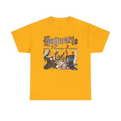 Hogwarts-Themed Unisex Cotton Tee