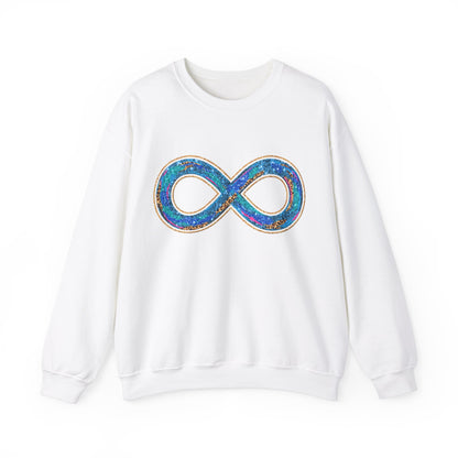 autism infinity symbol Unisex Heavy Blend™ Crewneck Sweatshirt