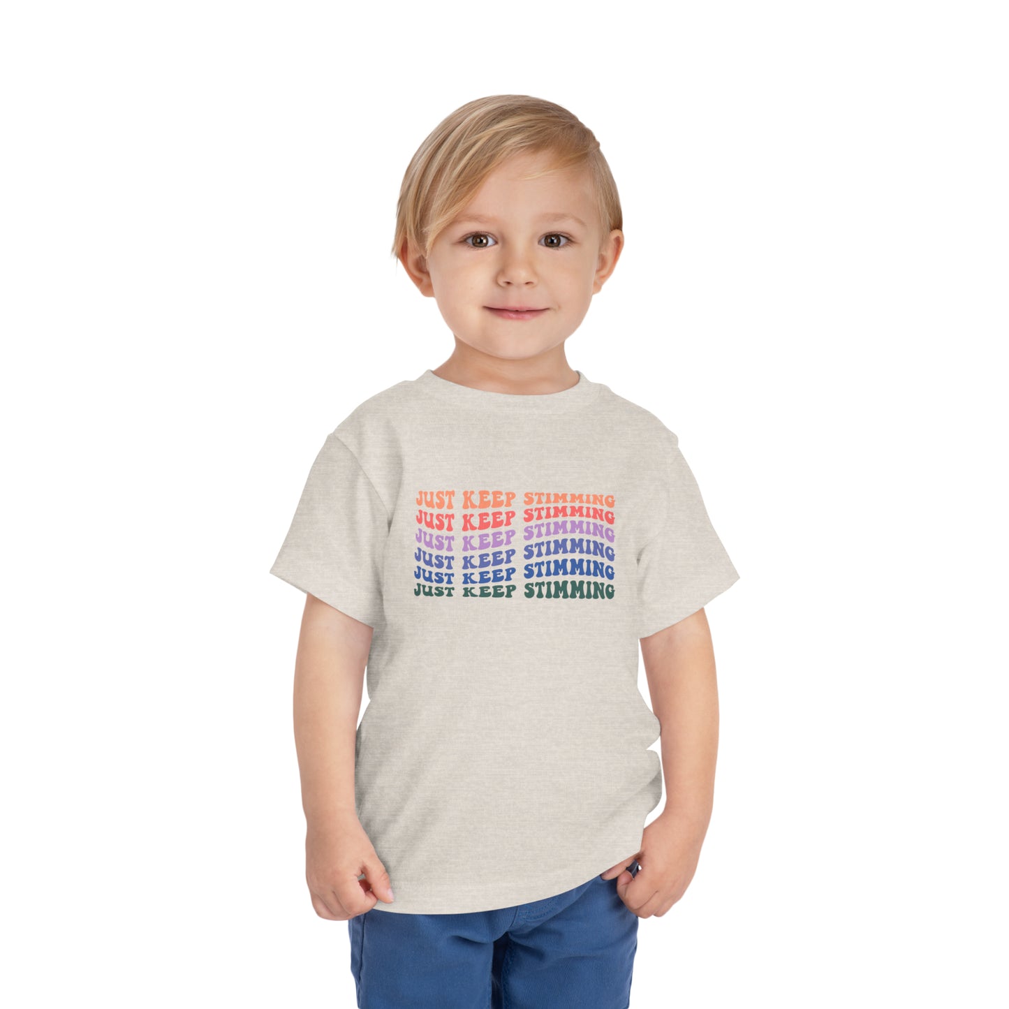 just keep stimming Toddler Short Sleeve Tee